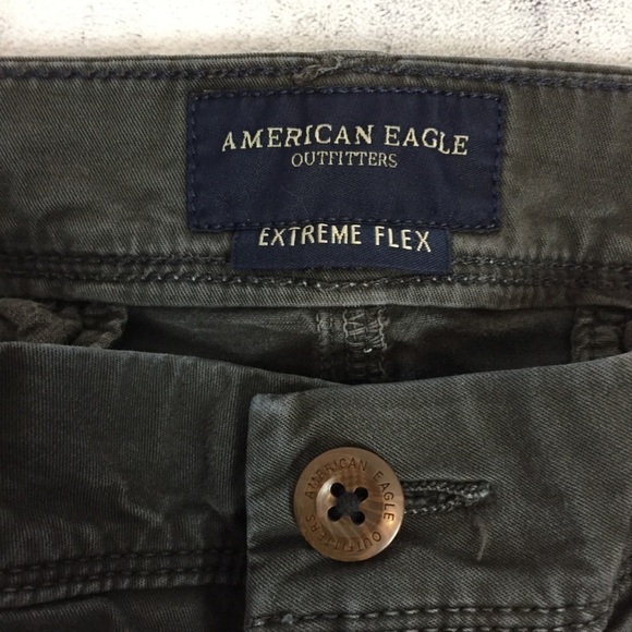 American Eagle Jeans Extreme Flex Slim Straight Leg Tag Size 30X36 Faded Black - Picture 7 of 12